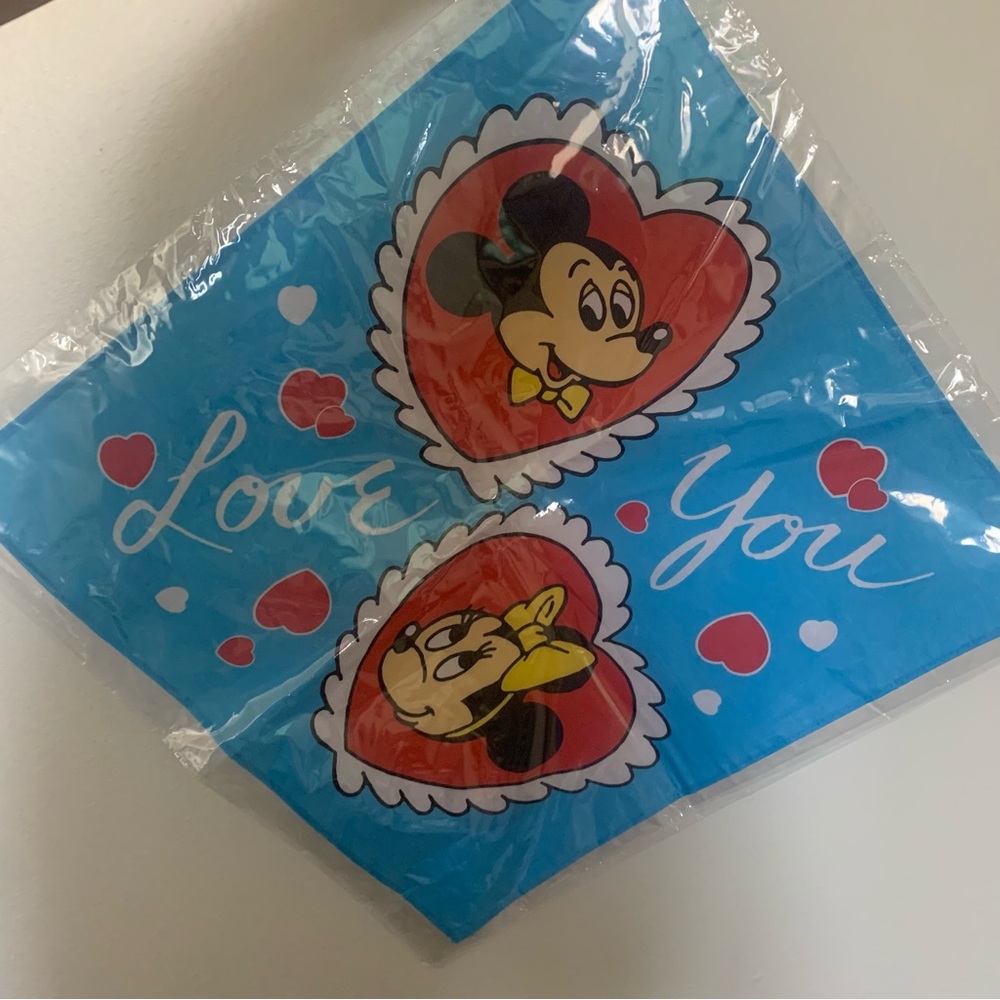Disney Japan small planet Mickey and Minnie Mouse handkerchief